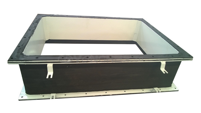Gas tire cover ventilation expansion joint - square