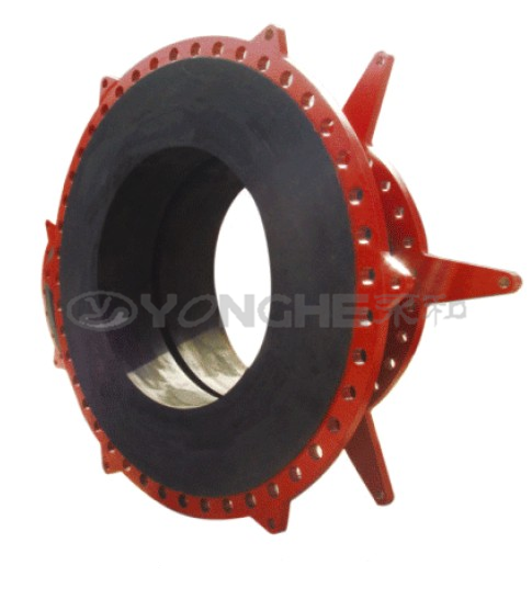 Variable diameter rubber expansion joint