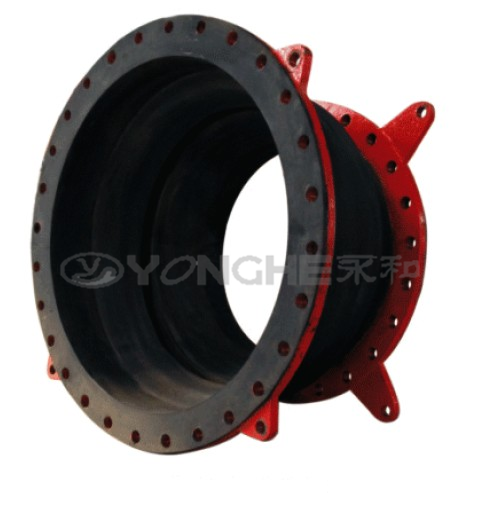 Variable diameter rubber expansion joint