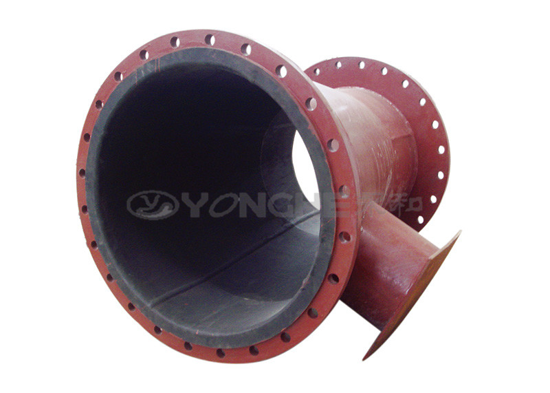 Rubber lining pump discharge wear-resisting nipple